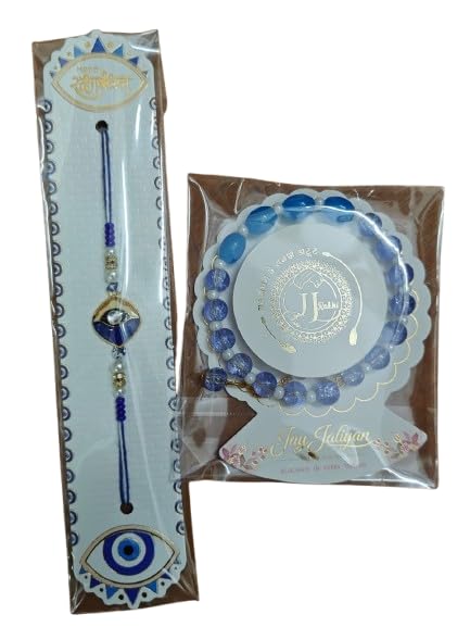 Bhaiya Bhabhi Rakhi Set with Roli Chawal Pack | Designer Combo | Premium Rakhi for Sister-in-Law | Raksha Bandhan Gift for Brother & Bhabhi-image-23
