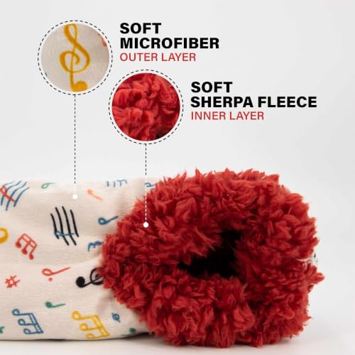 Image of Lazy One Fuzzy Slipper Socks for Women, Fleece House Slippers, Indoor Socks