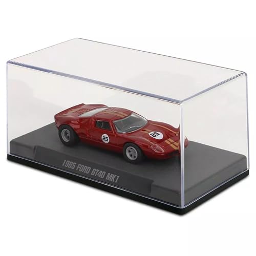 Image of Majorette Collection - 1965 Ford GT40 MK1 1:64 Die-Cast Model Car with Rubber Tires & Display Case, for Collectors & Adults