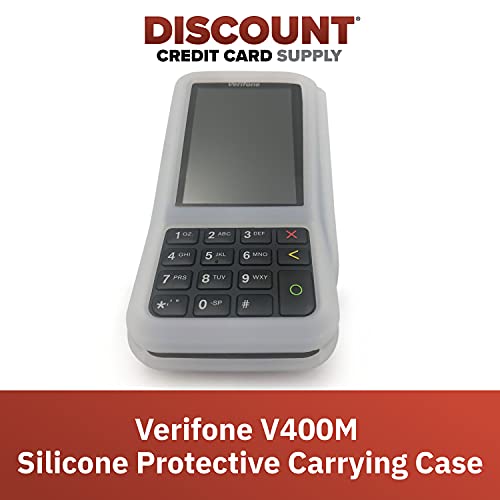 Verifone V400M Protective Carrying Case, Translucent Silicone Credit Card Terminal Sleeve2