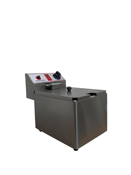 APRANTO Electric Fryer | Commercial Heavy Duty | Heavy Wired Basket | Stainless Steel (8 Litres)