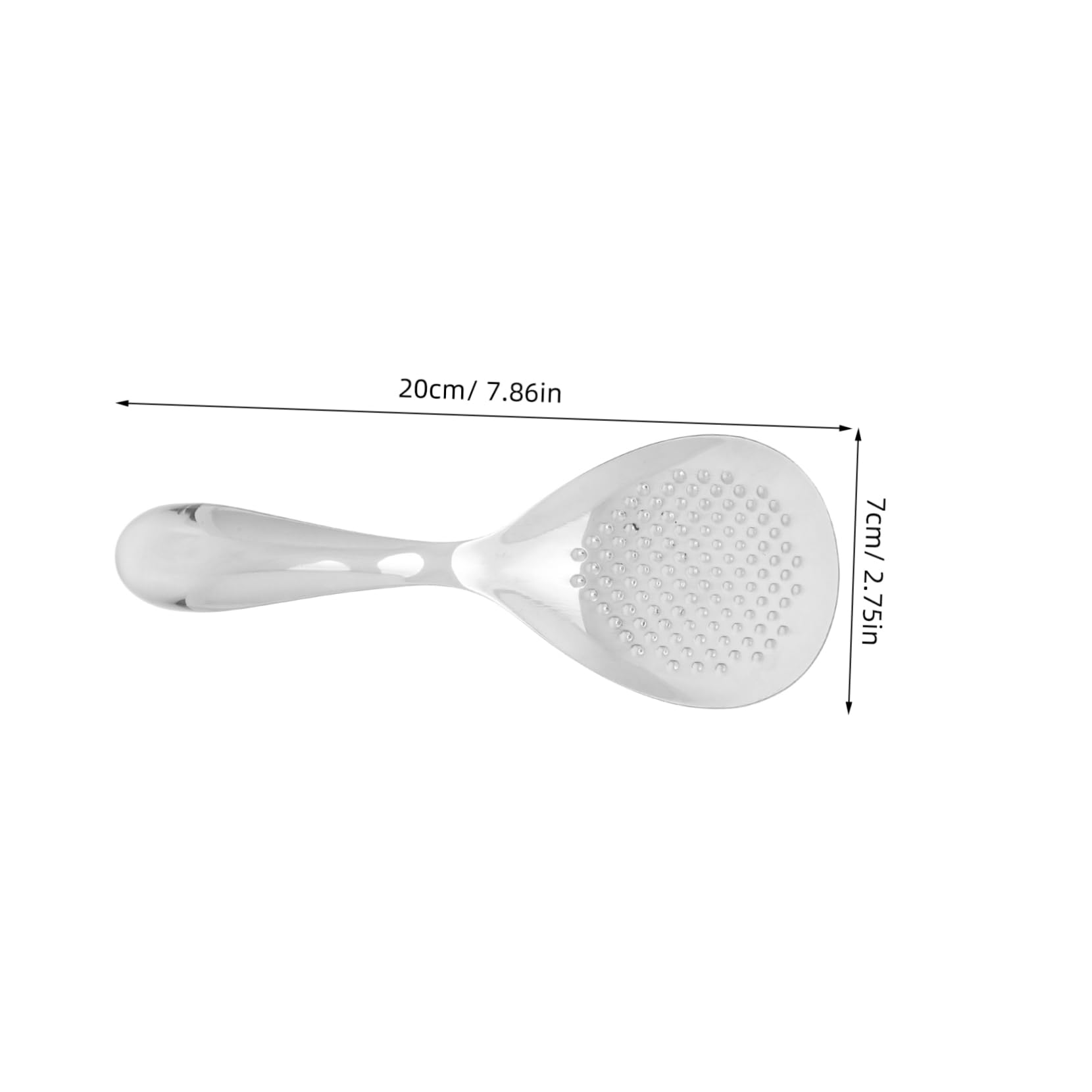Stainless Steel Rice Spoon Non Stick Rice Paddle with Comfortable Grip Kitchen Tool and Salad Shiny Finish for Easy Cleaning and Long Term Use