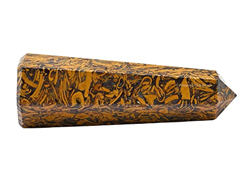 Image of Amazing Gemstone Mariyam Jasper Calligraphy Jasper Crystal Towers ~ Natural Healing Crystal Point Obelisk for Reiki Healing and Crystal Grid (2 inch to 3 inch INCH)