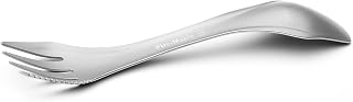 Fire-Maple FMT-T23 Spork de Titanio para Camping – Cubierto Ultraligero 22g con Cuchara y Tenedor para Senderismo Viaje y Aventuras al Aire Libre