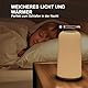 ROOTRO LED Nachttischlampe Touch Dimmbar, [Stilvolles Design mit 256 RGB-Modus] 3 Helligkeitsstufen Tischlampe für Schlafzimmer Warmweißes Licht Bunte Intelligente Lampe für Wohnzimmer Home Office