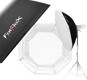 Fotodiox Pro 48" (120cm) Octagon Softbox with Alien Bee Speedring for Alien Bees, DigiBee, and Compatible - Standard Softbox with Silver Reflective Interior with Double Diffusion Panels