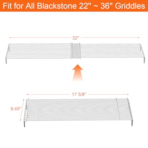 Adjustable Grill Warming Rack for Blackstone 22 28 36 Inch Griddle by BBQ Future - Used condition - Image 2