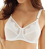 Bali Women's Flower Underwire Bra, White, 34D