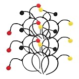 BESTonZON 9 piezas Diadema Infantil de con Pompones Ligera y Cómoda Accesorios de Antena Coloridos para Disfraces y Fiestas Escolares Orejas de Animal