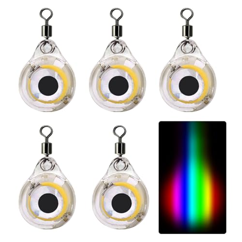 ZEXKENS 5Pcs LED Deeply Drops Underwater Fishing Light LED Fish Baits Light Fishing Lures Light Attractants Fishing Accessories
