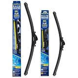 Goodyear Tergicristalli Auto 650 450 mm, Kit 2 Spazzole Anteriori Flat Beam ad Alta Aderenza per Ogni Condizione Meteo, Massima Visibilità e Durata, Ricambi di Qualità con Sistema Multi-Adattatore