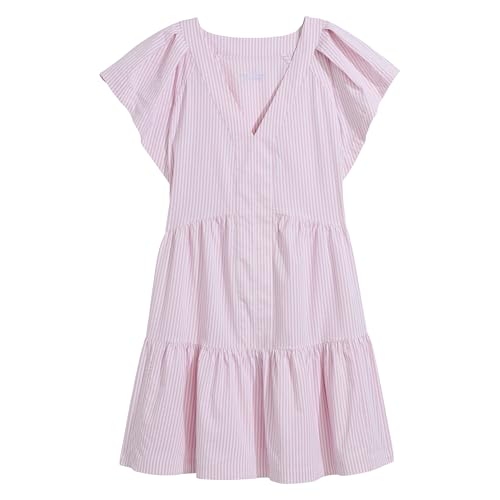 vineyard vines Women's Harbor Tiered Ruffle Sleeve Dress