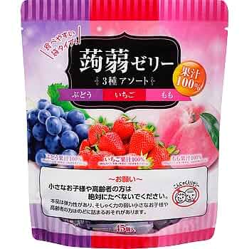 Amazon.co.jp: 【常温】蒟蒻ゼリー(3種アソート) 45個入 【入り