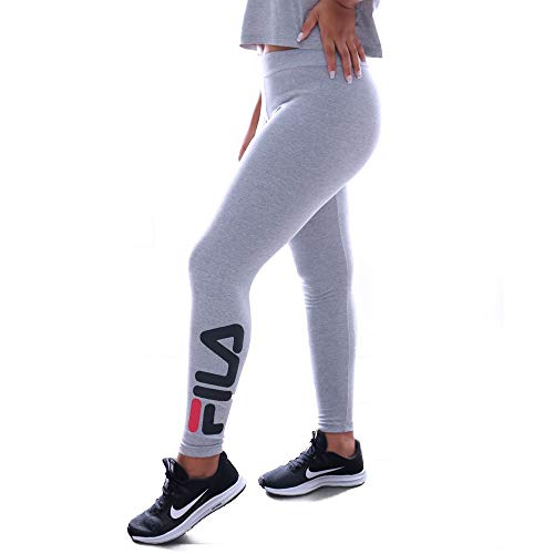 Legging Letter, Fila, Feminino, Cinza Mescla/Preto, P