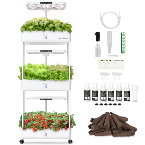 Ahopegarden Indoor Garden Hydroponics Growing System Kit: 66 Pods Plant