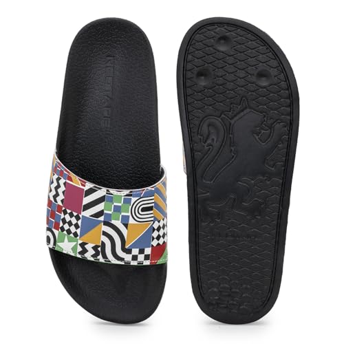 Image of Red Tape Womens Sliders in Slate Blue | Casual Pool Sliders | SLATE BLUE | 3 UK