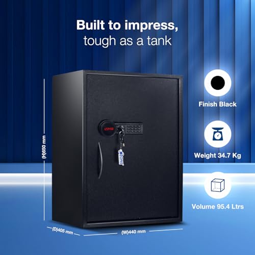 Image of Ozone 95.4 Litres Digital Safe Locker for Home and Office - Digital Lock 1-Way Unlocking Password | Size 650H x 440W x 405D mm | Weight 34.7 kg | 2-Year Warranty