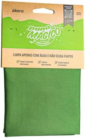 PANO MAGICO ÁKORA LIMPA VIDRO POLIÉSTER E POLIAMIDA (1)