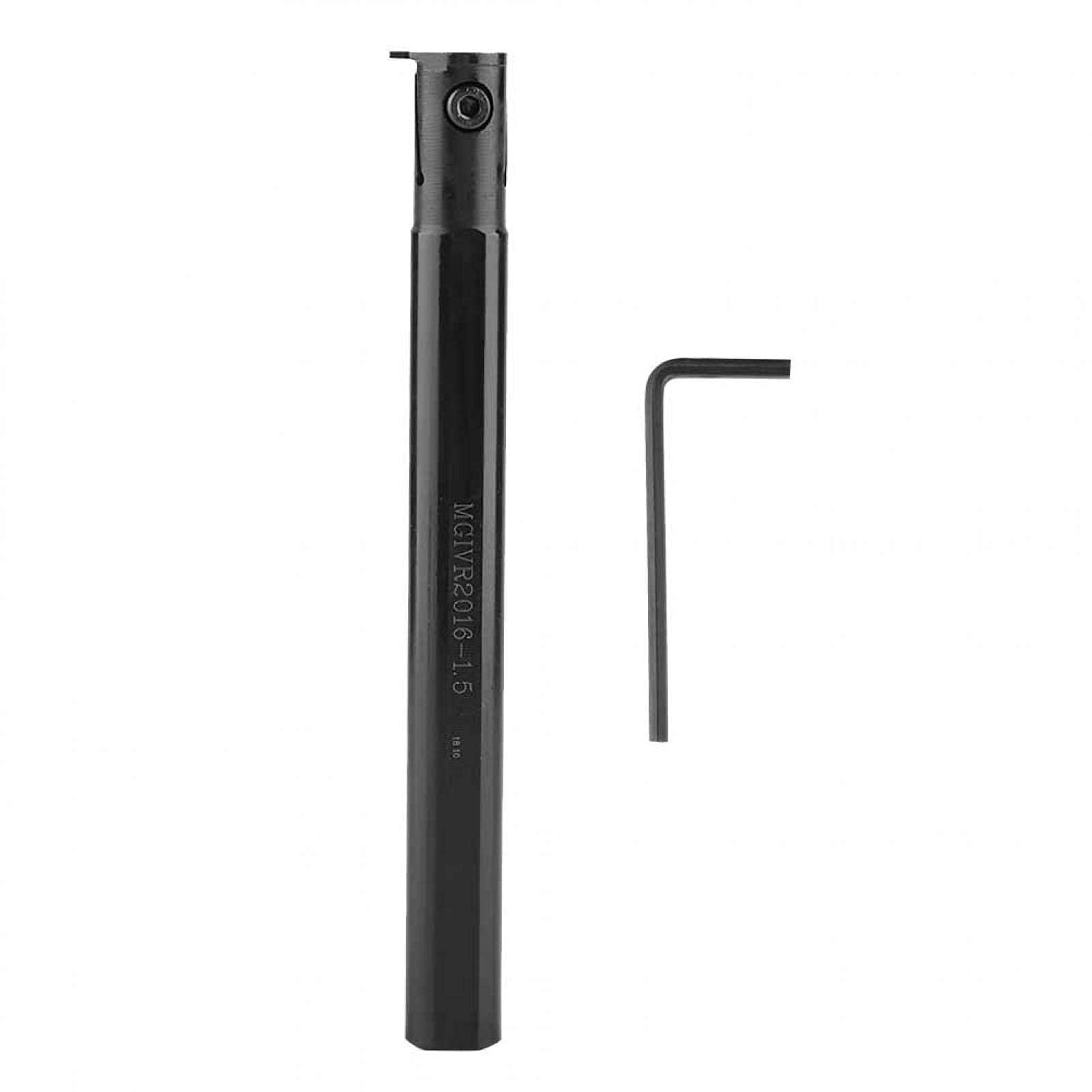 1Pcs MGIVR2016-1.5 Lathe Turning Grooving Holder and Wrench for MGMN150 Lathe Turning Inserts, Boring Bar Lathe Turning Tool Holder Internal Grooving Tool