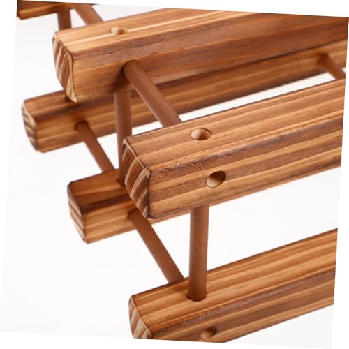 Soporte robusto para botellas de vino de madera miniatura 3