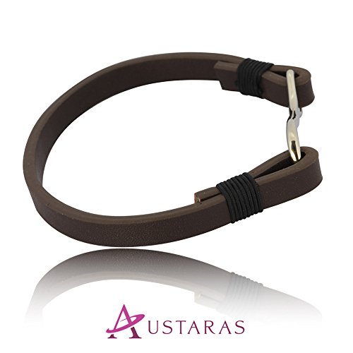 Leather Bracelet by Austaras - S Hook Clasp Nautical Fishing Hook3
