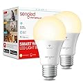 Sengled Alexa/Google Smart WiFi Light Bulbs, A19 Soft White 2700K, 800LM, No Hub - 2 Pack