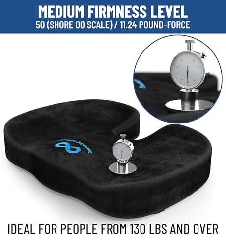 Everlasting Comfort SEAT CUSHION FOR OFFICE CHAIR Doctor Recommended Memory Foam Seat Cushions thumb #8
