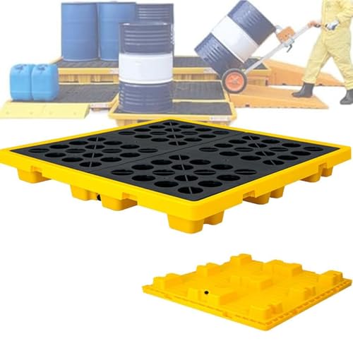 Generisch Modułowa platforma wycieku/maty siatkowe. Paleta zbierająca beczki chemiczne z rusztem kratowym – modułowy system ochrony przed wyciekami do bezpiecznego obchodzenia się z substancjami