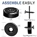 MIKEDE 12Pack Strong Neodymium Cup Magnets, 70Lbs+ Force Heavy Duty Black Round Base Cup Magnets with Countersunk Hole, Powerful Industrial Rare Earth Magnets with Screw for Mounting, 0.98x0.22inch