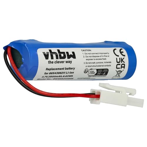 vhbw Batería Recargable Compatible con Vileda Quick & Clean, VI409842 aspiradora, Robot Limpieza (2600 mAh, 3,7 V, Li-Ion)
