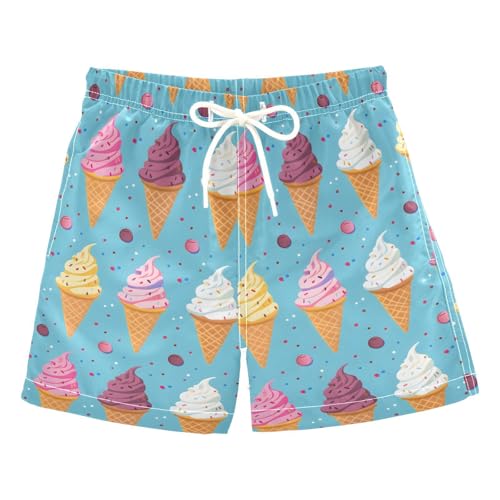 Ice Cream Cookies Boys Swim Trunks Toddler Shorts Swimwear Boardshorts