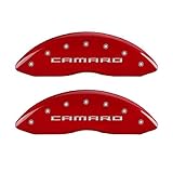 MGP Caliper Covers 14033SCR5RD Caliper Cover with Red Powder Coat Finish, (Set of 4)