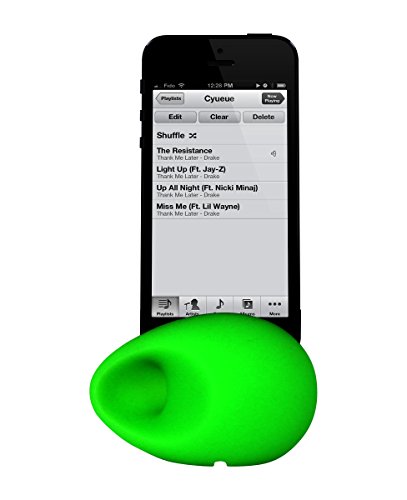 The Kase Collection Oeuf Amplificateur de son pour Apple iPhone 5/5s/5C/SE, Vert Taille unique, vert