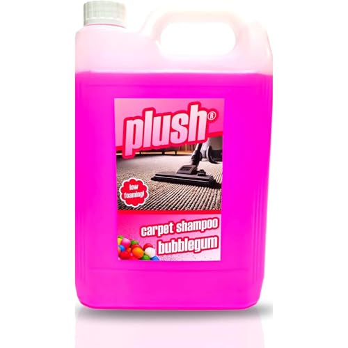 Carpet Shampoo Cleaner & Odour Deodoriser 5L Plush (BUBBLEGUM)