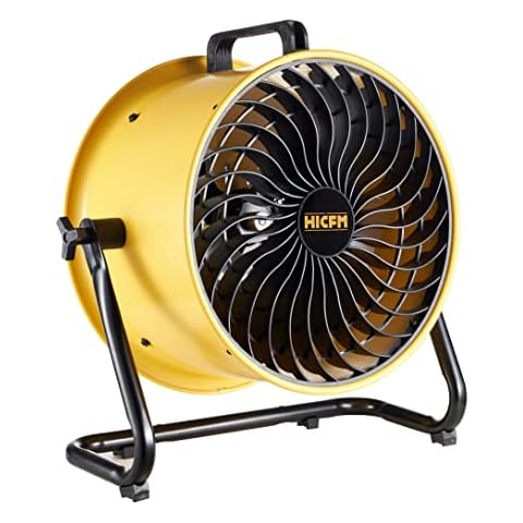 HiCFM 16" High-velocity Drum Air Circulator Fan 2800 CFM Large Airflow Turbo Shop Floor Fan with 360-degree Pivoting Head, 3-speed 1/4 HP Motor Cover