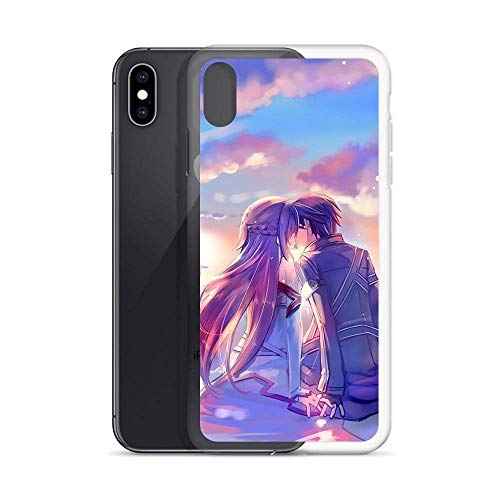 Compatible With Iphone Xs Max Case Sword Art Online Kirito Asuna Couple Japanese Anime Pure Clear Phone Cases Cover #TOP2