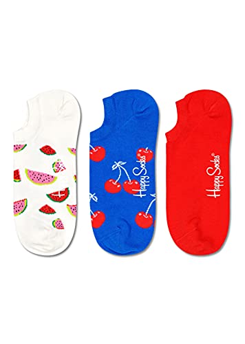 Happy Socks Women's Fruit No Show Socks 3-Pack, watermelon cherry Happy Socks Women's Fruit No Show Socks 3-Pack, watermelon cherry