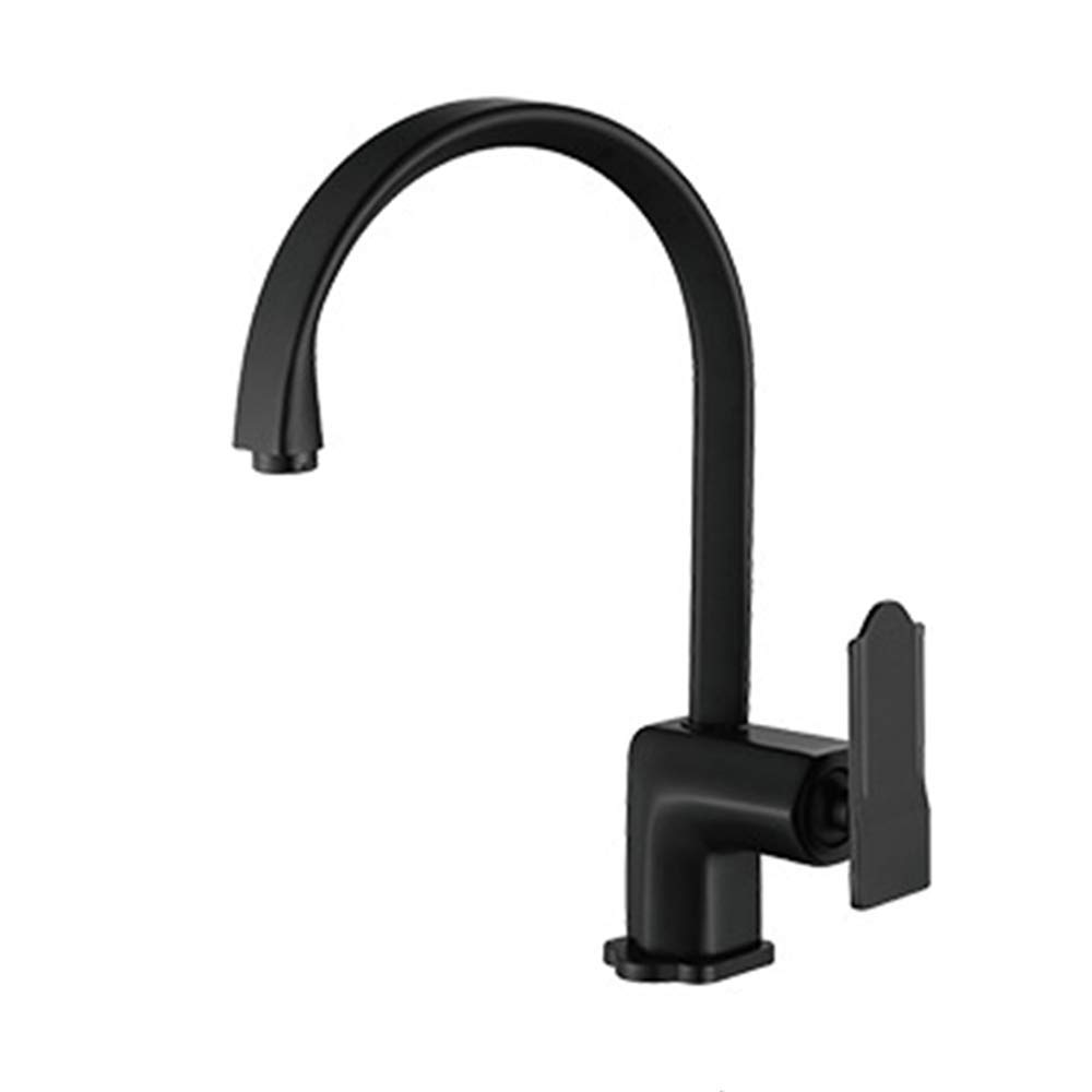 Robinet évier cuisine laiton style européen haut de gamme élégance or et noir