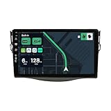 KEC 9' [6G+128G] Android 15 Autoradio Für Toyota RAV4 2006-2012 mit navi Octa Core-[Eingebauter 4G LTE/DAB+/CarPlay/Android Auto/DSP/Mirror Link/GPS/Bluetooth 5.0/HDMI