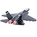 HSOMiD Alloy Planes/Airplane/Aircraft Toy with Pull Back Stealth Bombers and Fighter Planes Black (Black)