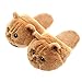 Millffy Unisexe Enfants Filles 3D Grande tête réaliste Kitty Chat Femmes Chat tigré en Peluche Pantoufles floues Dames Maison Pantoufles(EU 38-40, Regard impuissant)