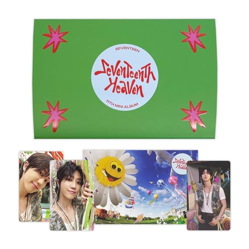 SEVENTEEN - 11th Mini Album [SEVENTEENTH HEAVEN] (Weverse Albums Ver.) Card Holder + QR Card + Selfie Photocard + User Guide + 2 Badges + 4 Extra Photocards