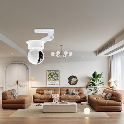 Image of ZORBES 1 Set CCTV Camera Wall & Ceiling Mounting, Strong Adhesive Wall Camera Mount, Security Bracket Universal Mount Holder for Indoor & Outdoor Use,No Drill Installation