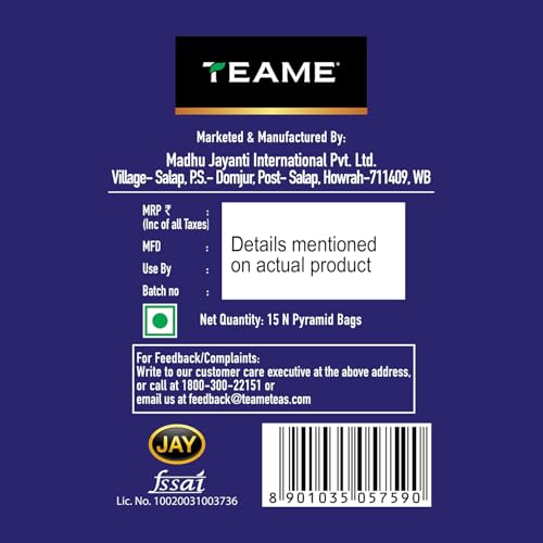 Image of TE-A-ME Assorted Iced Tea Bags, 15 Pyramid Sachets | Sugar-Free Cold Brew Collection