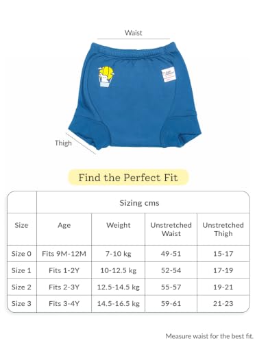 Image of superbottoms Padded Underwear for Babies & Toddlers, 3 Layers of Premium Cotton & DryFeel Layer, Ideal for Diaper-Free Time & Mess-Free Potty Training Pants, Pack of 6