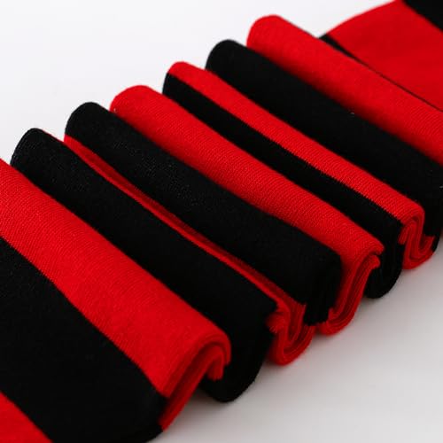 Image of Kayhoma Extra Long Cotton Stripe Thigh High Socks Over the Knee High Socks
