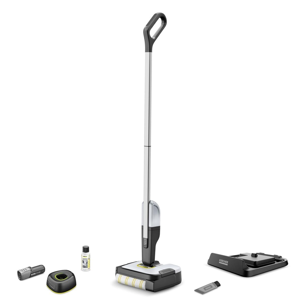 Kärcher Fc 2-4 Electric Broom Battery Dry&Wet Bagless , 2.5 Ah Black/Grey/White