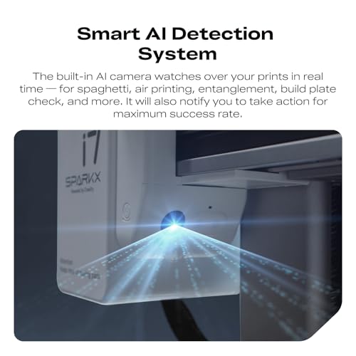 Image of Creality SPARKX i7 3D Printer, Multi Color Need CFS AI Photo 3D Printing 500mm /s High Speed 95% Pre-Assemble RGB Light Smart AI Camera Auto-Leveling Essential Parts Low Noise 10.24x10.24x10 inch