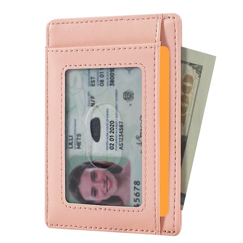 Image of Travelambo Slim Wallet Front Pocket Minimalist Leather RFID Blocking Medium Size
