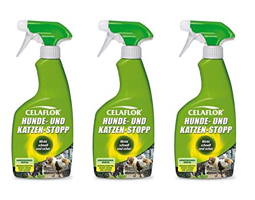 Evergreen Garden Care Deutschland GmbH CELAFLOR Hunde- und Katzen-Stopp 1,5 l - Fernhaltemittel verhindert erneute Verschmutzungen